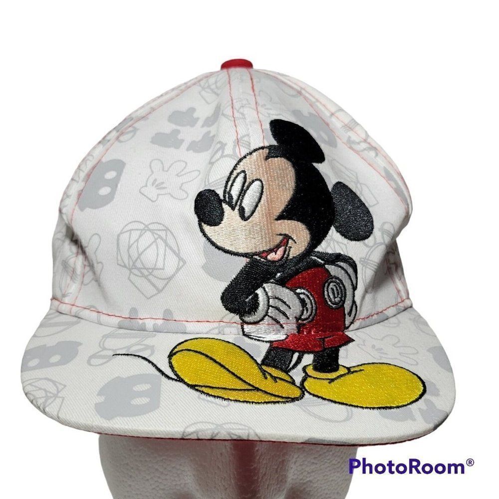 Disney Mickey Mouse Hat Boy Youth Embroidered Snapback Adjustable All Over Print